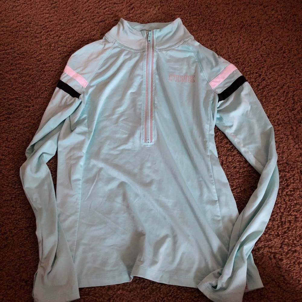 Pink quarter zip up